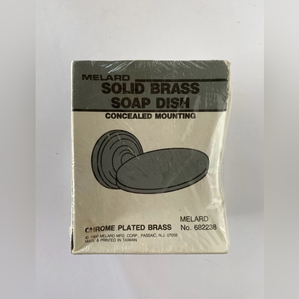 Melard Solid Brass Soap Dish Chrome Plated Brass